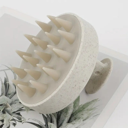 1pc Soft Silicone Hair Washing Brush – Gentle Scalp Massager & Wide-Tooth Comb