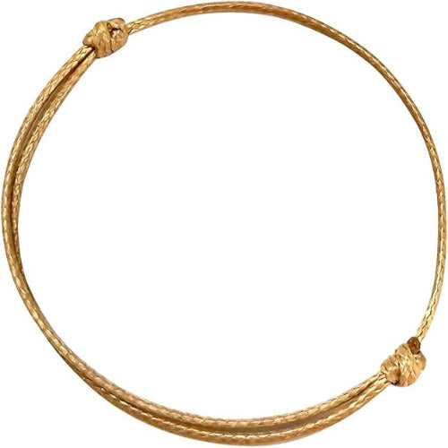 F3 Fazza (Faz3) Unisex Rope Wristband – Adjustable Cotton Wax-Coated Bangle