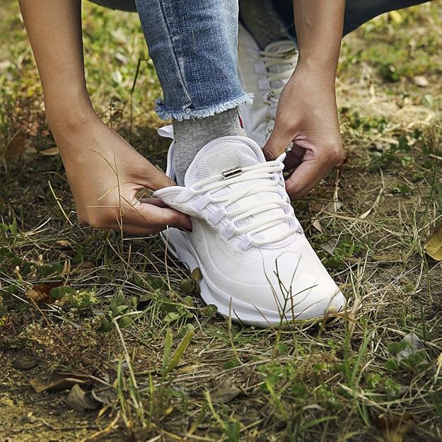 No Tie Elastic Shoe Laces – 2 Pairs for Adults, Kids, Elderly