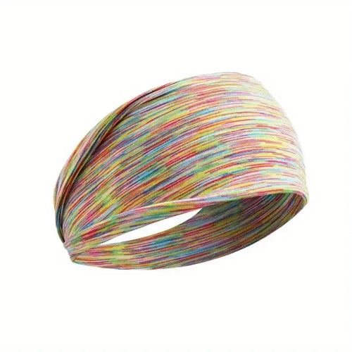 Women’s Multi-Colored Sports Headband – Sweat-Absorbing & Quick-Drying